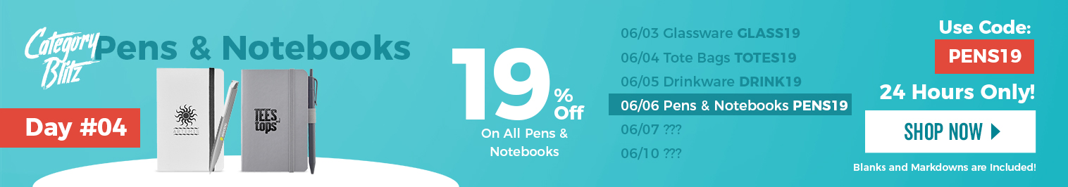 Category Blitz Pens & Notebooks