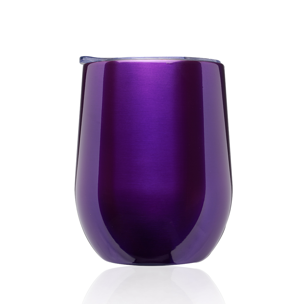 Custom 11 oz Largo Stemless Wine Glass with Lid SW46 DiscountMugs
