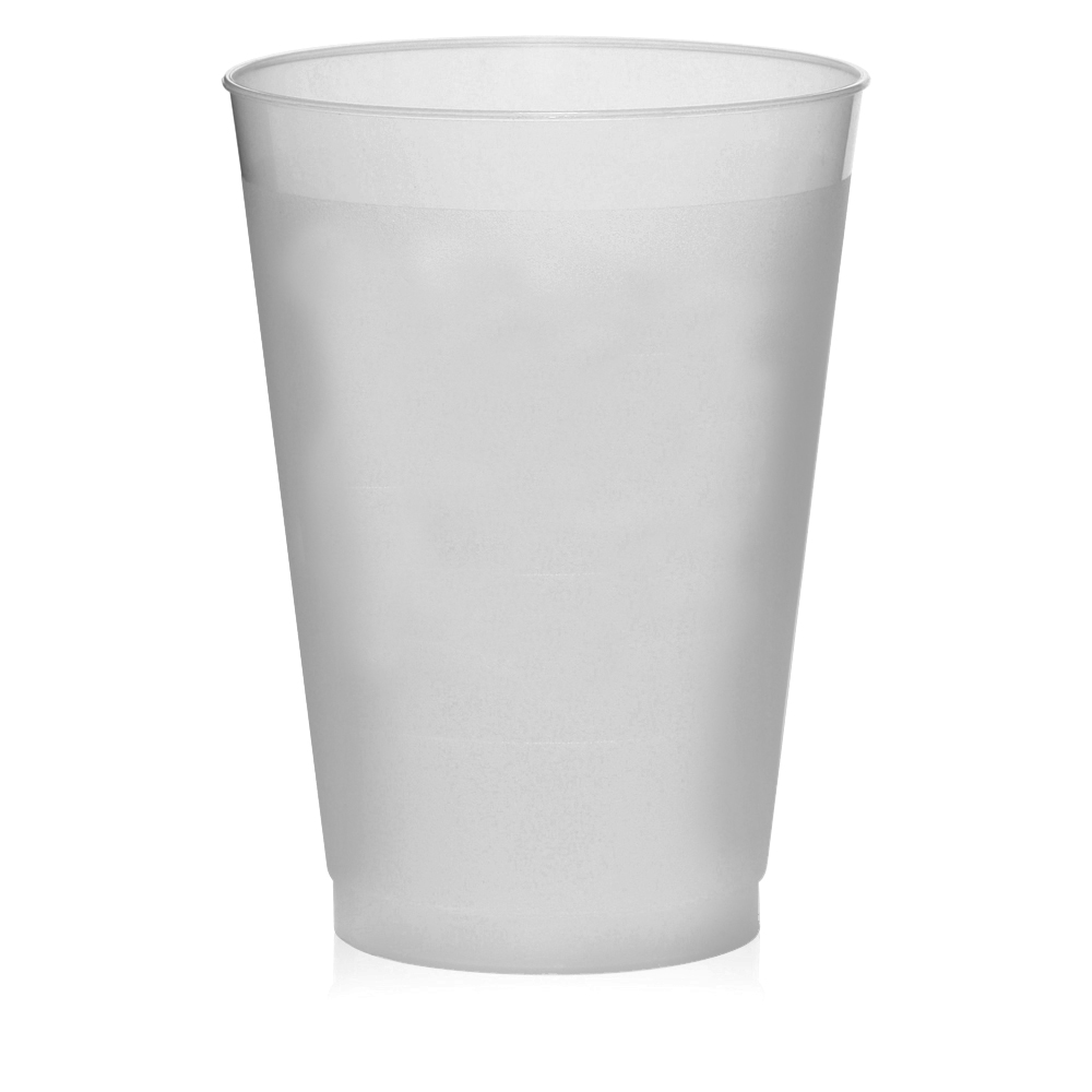 Custom 12 oz. Frosted Plastic Party Cups DC12PF DiscountMugs