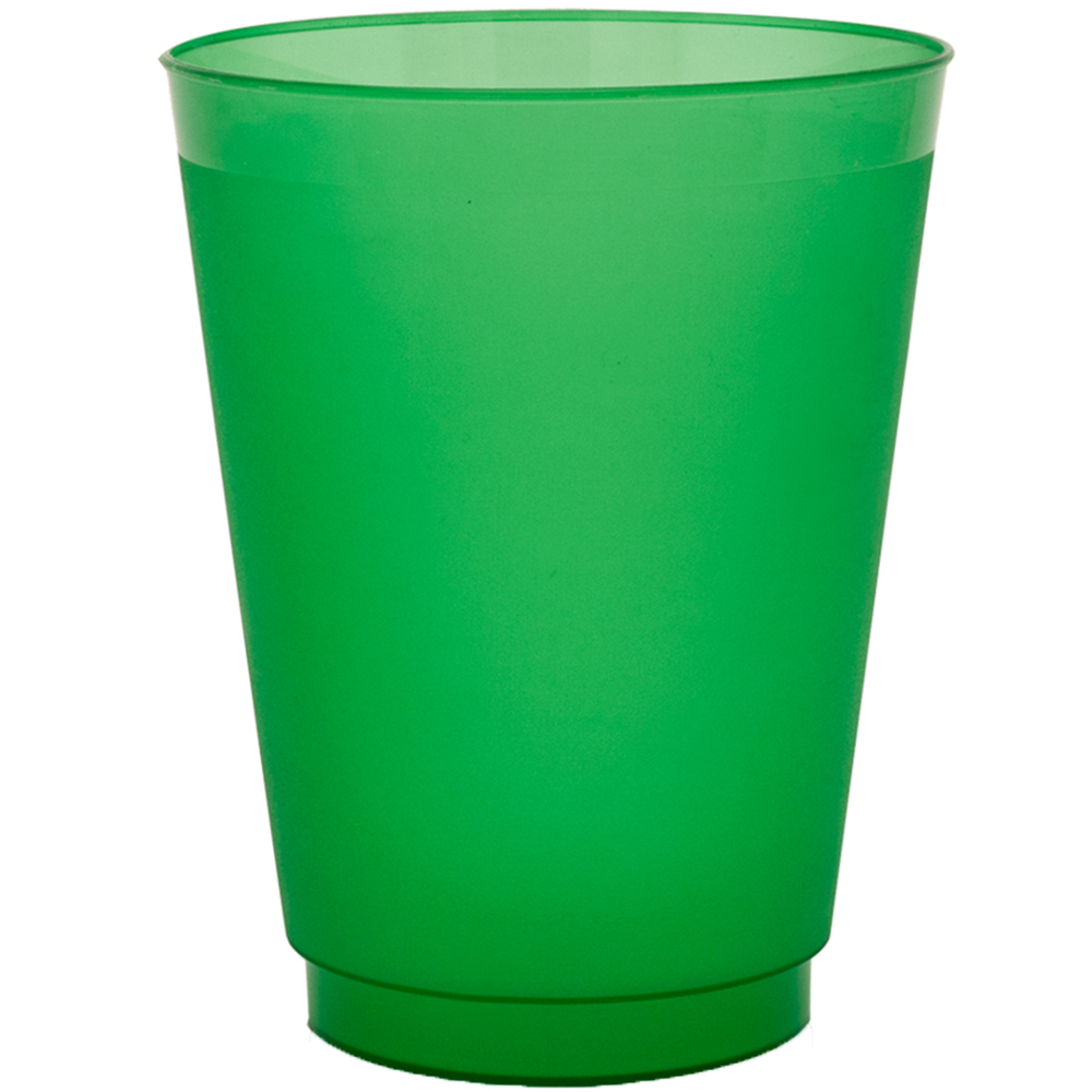 Custom 16 oz. Frost Flex Frosted Plastic Stadium Cups FF16 DiscountMugs