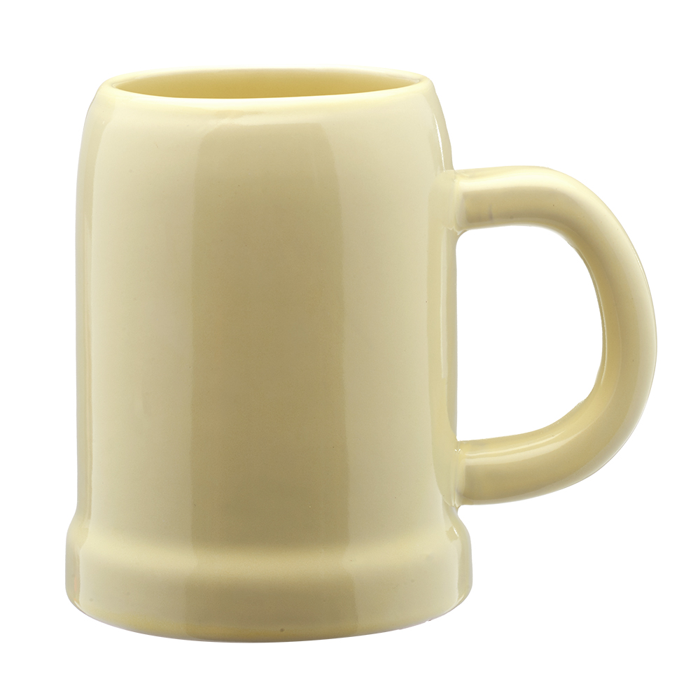 Custom 28 oz. Beige Ceramic Beer Mugs BM94 DiscountMugs