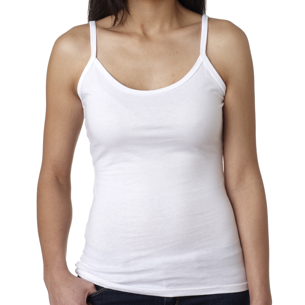 Printed Anvil Ladies Spaghetti Strap Tank Tops 325 DiscountMugs