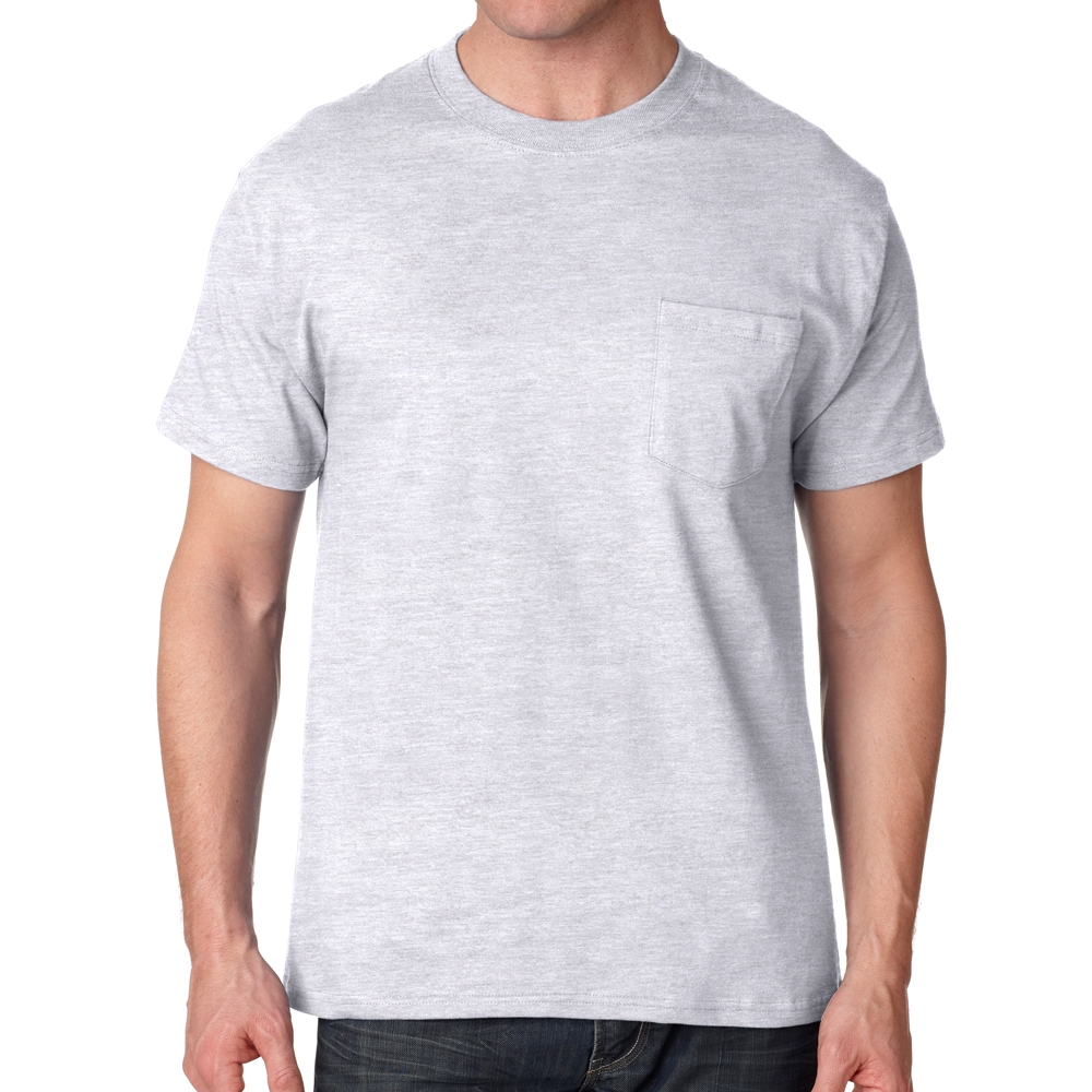 Printing Hanes Tagless Beefy-T T-shirts with Pocket | 5190 - DiscountMugs