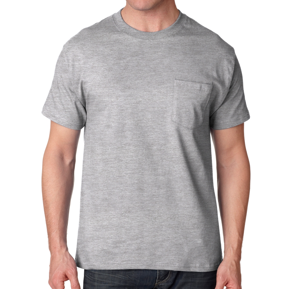Printing Hanes Tagless Beefy-T T-shirts with Pocket | 5190 - DiscountMugs