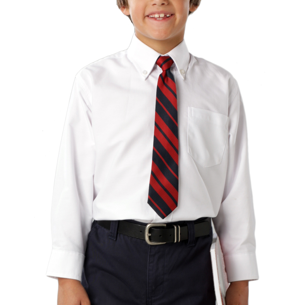 youth white dress shirt