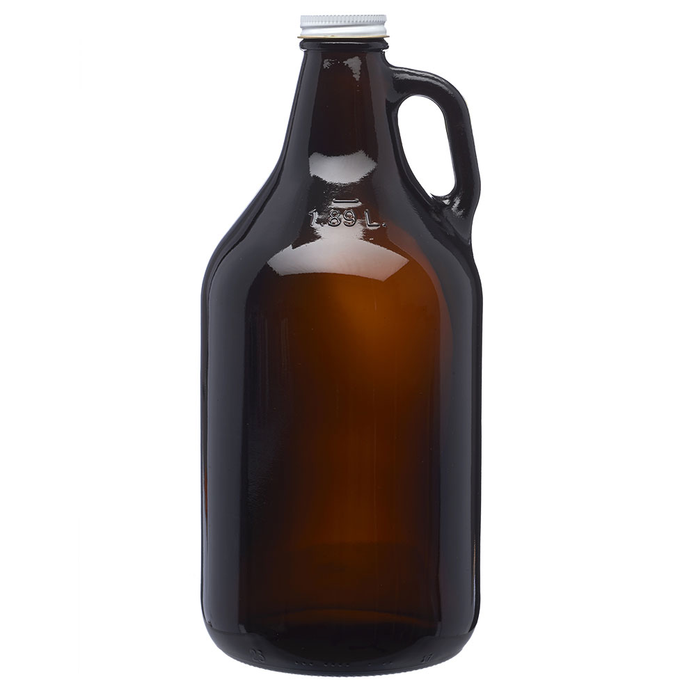 Personalized 64 oz. Amber Glass Beer Growlers | 363411 - DiscountMugs