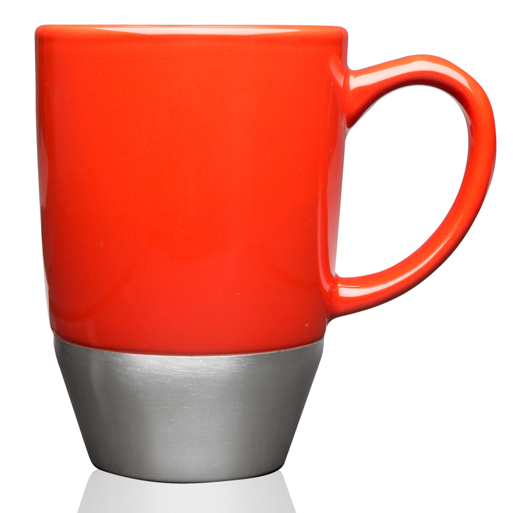 Custom 16 oz. Stainless Steel Base Custom Ceramic Mugs CM8006