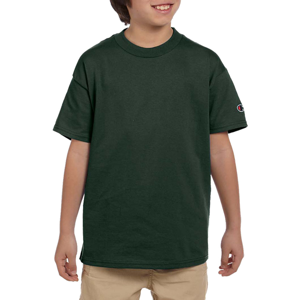 dark green champion t shirt