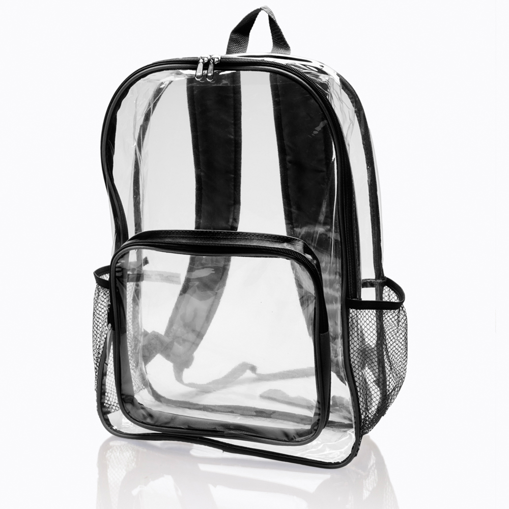 Personalized Pocket Clear Plastic Backpacks BPK60 DiscountMugs