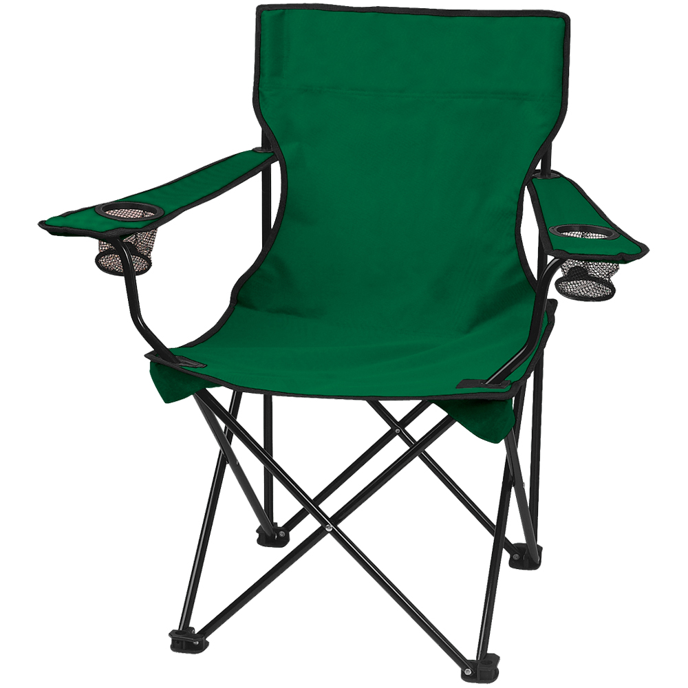 Custom Design Folding Chairs With Carrying Bags X10033 Hunter Green 