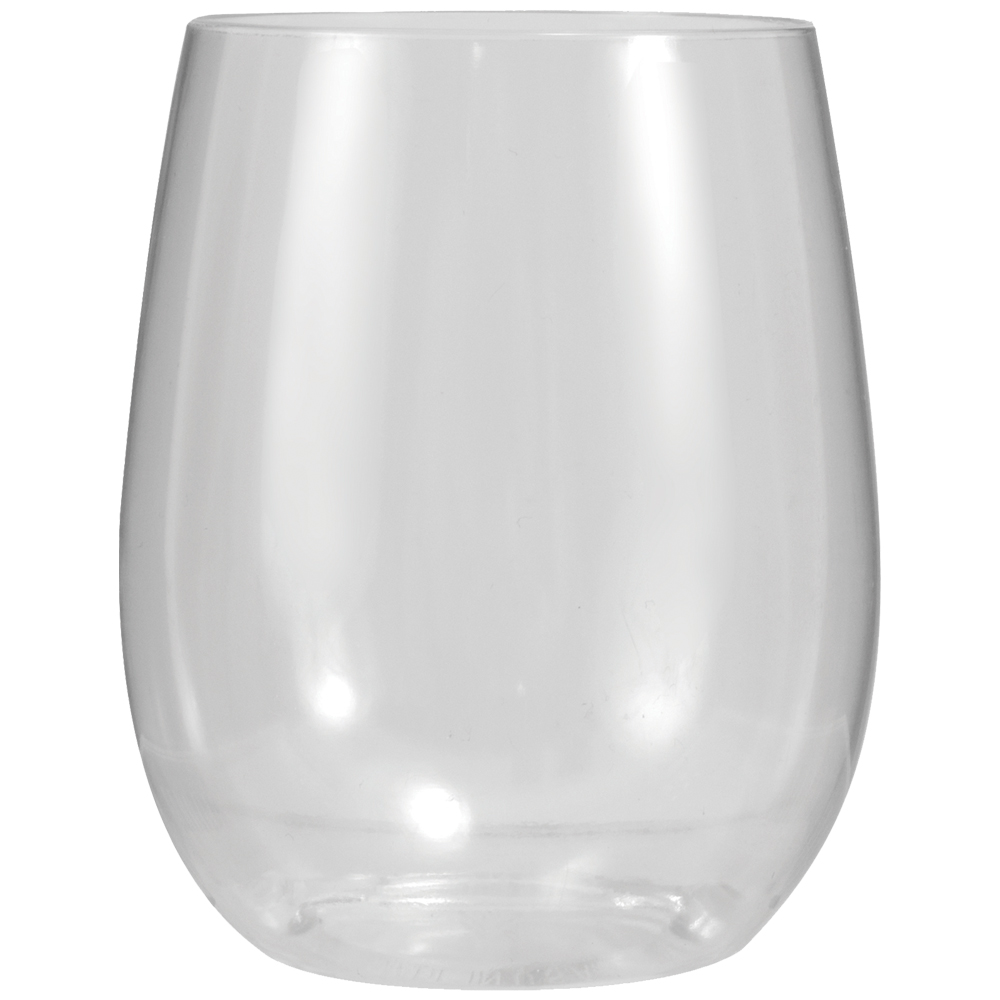 plastic stemless wine glasses