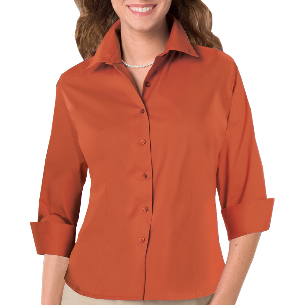 orange dress shirt womens