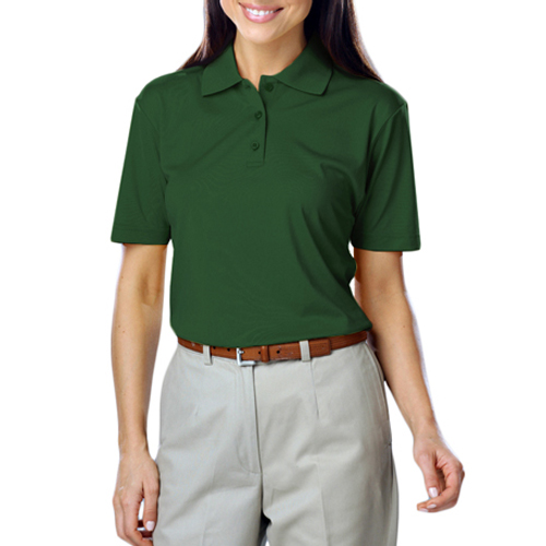 hunter green polo shirt womens