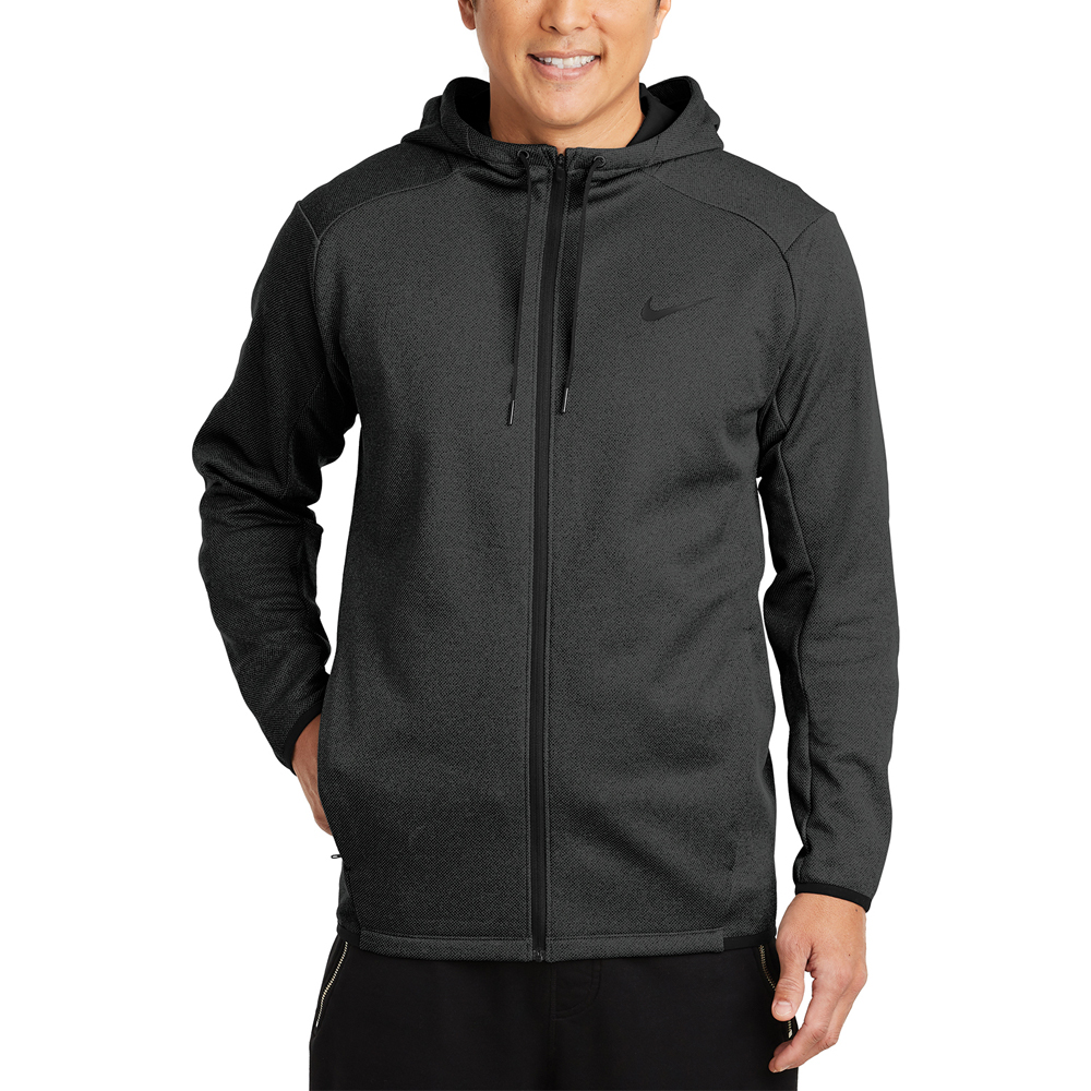 nike therma fit hoodie grey