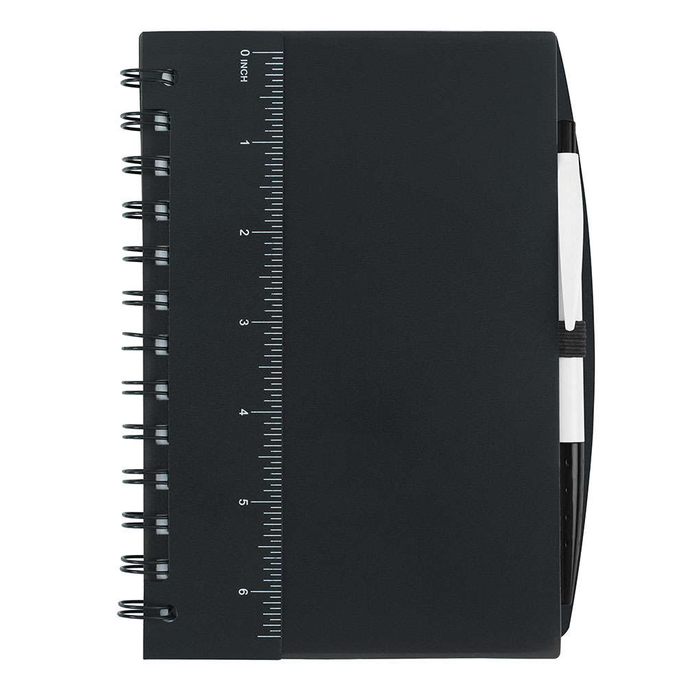 Custom Ruler Notebooks with Flags and Pen | X30002 - Discountmugs