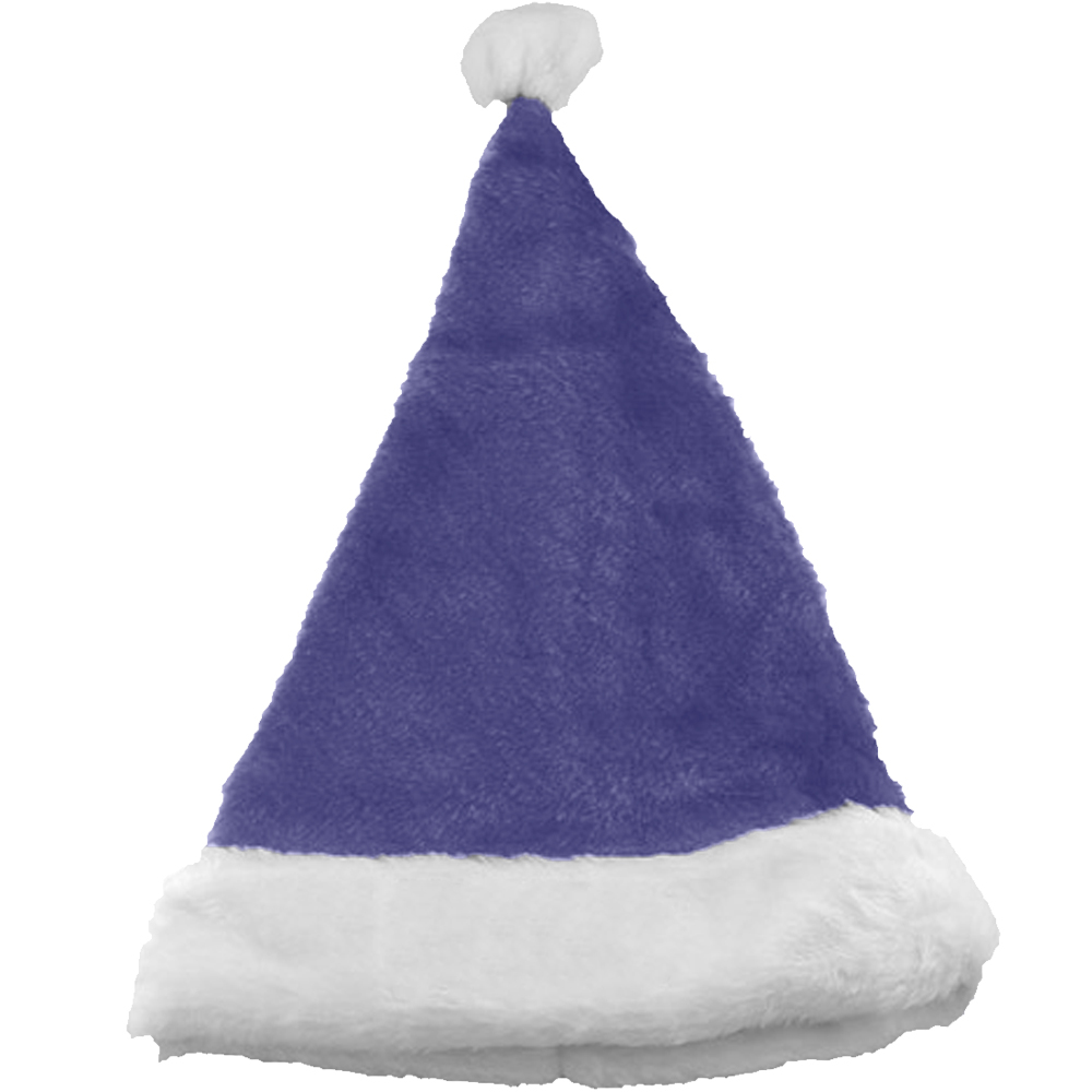purple plush santa hat
