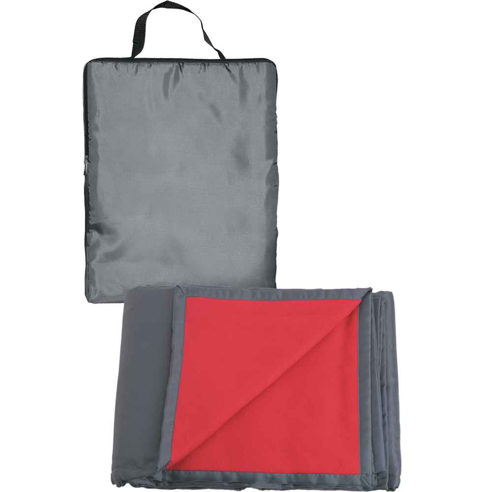 Printed Reversible Fleeces/Nylon Blankets with Carry Case X10039