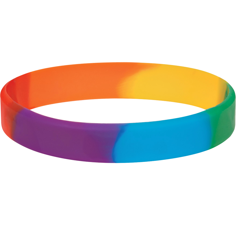 Printed Single Color Silicone Bracelets X20163 DiscountMugs
