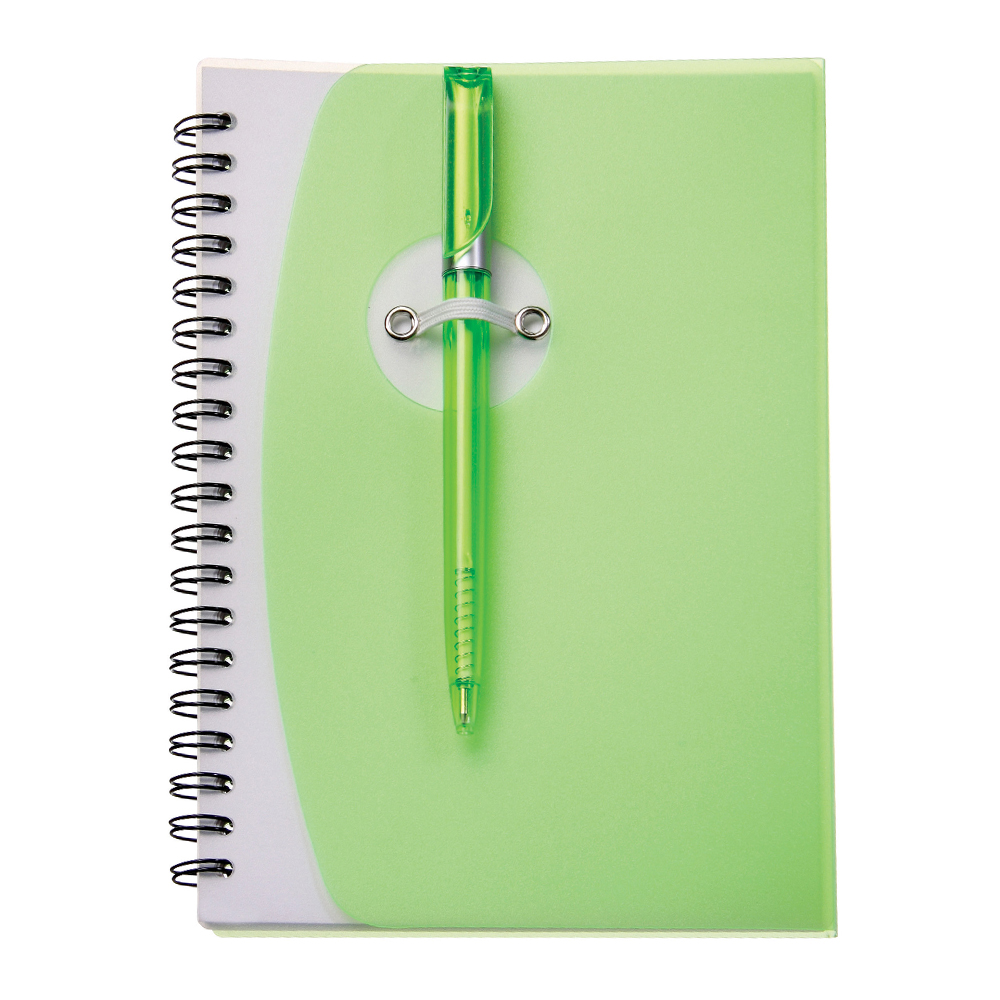 Custom Spiral Notebooks with Elastic Pen Holder SM3461 Discountmugs