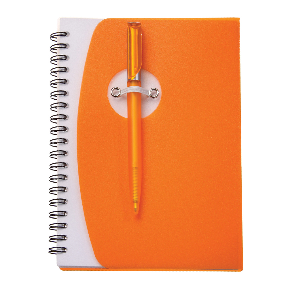 Custom Spiral Notebooks with Elastic Pen Holder SM3461 Discountmugs