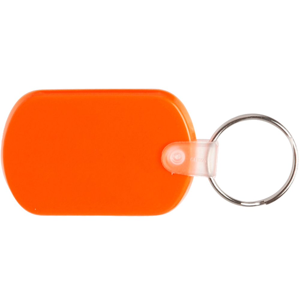 Personalized Tag Soft Plastic Keychains KEY107 DiscountMugs