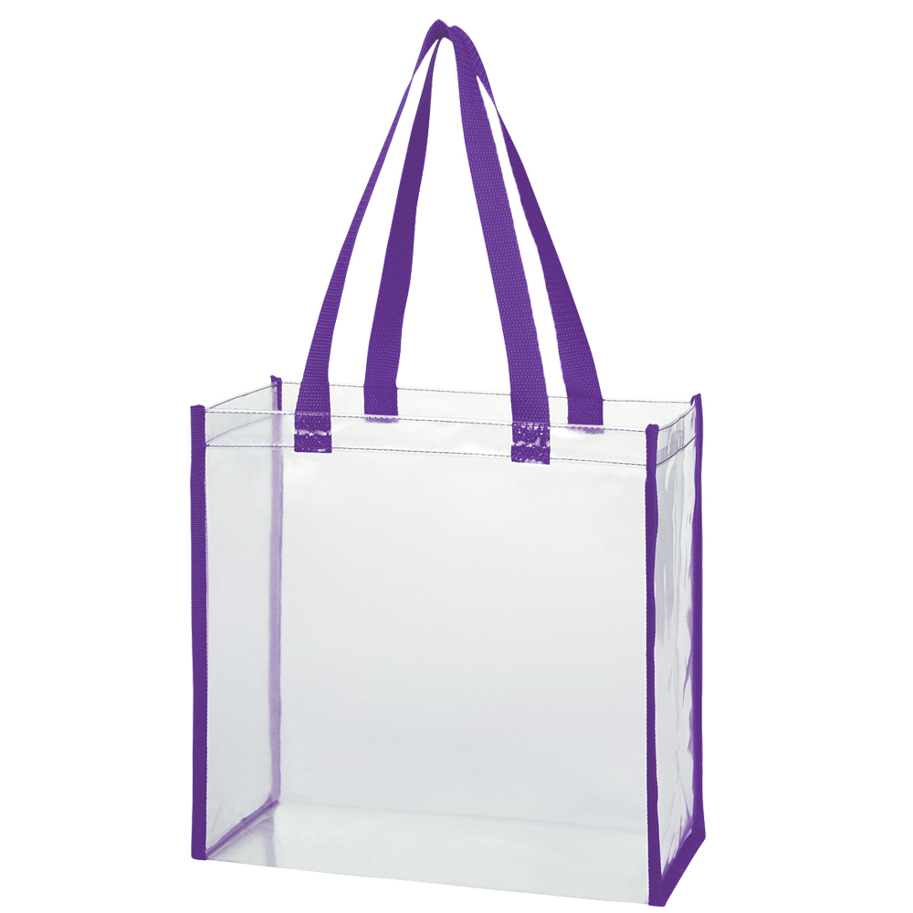 Personalized PVC Clear Tote Bags | X20111 - DiscountMugs