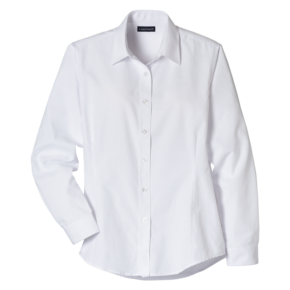 white long sleeve dress shirt womens