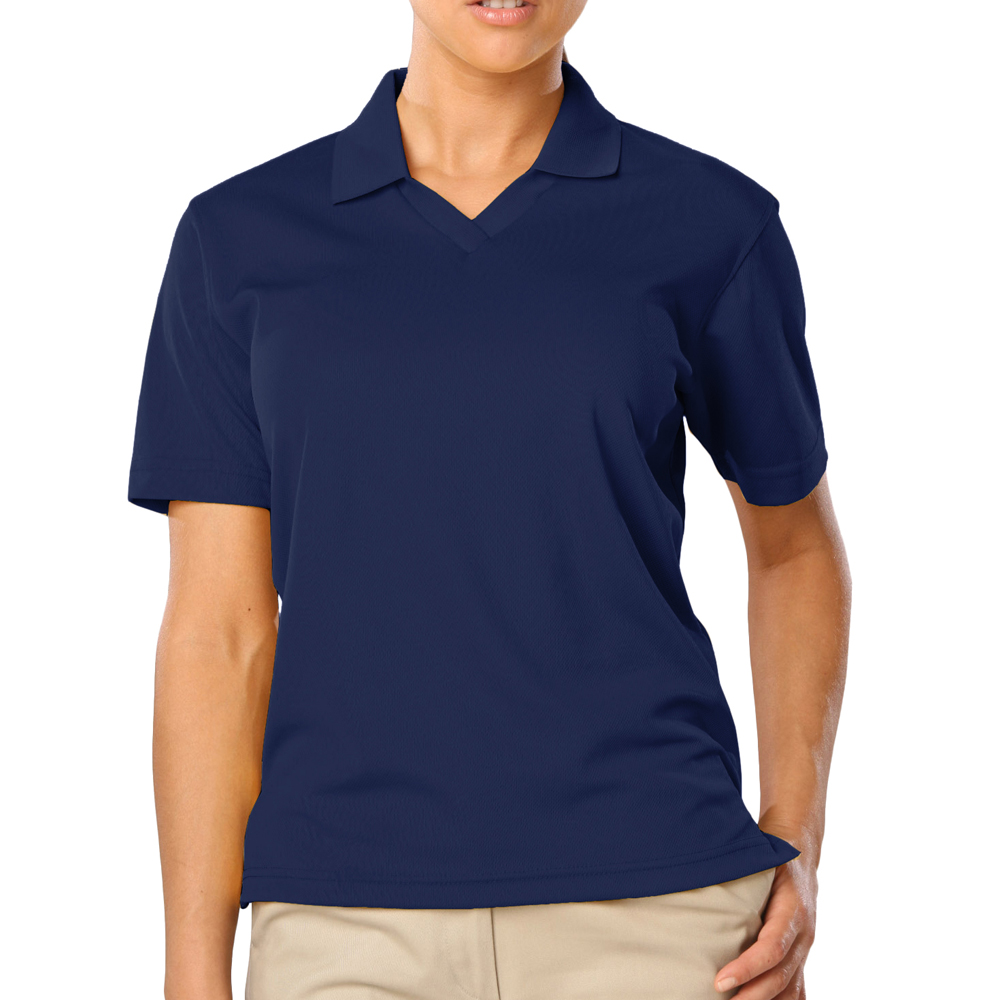 navy blue polo shirts womens